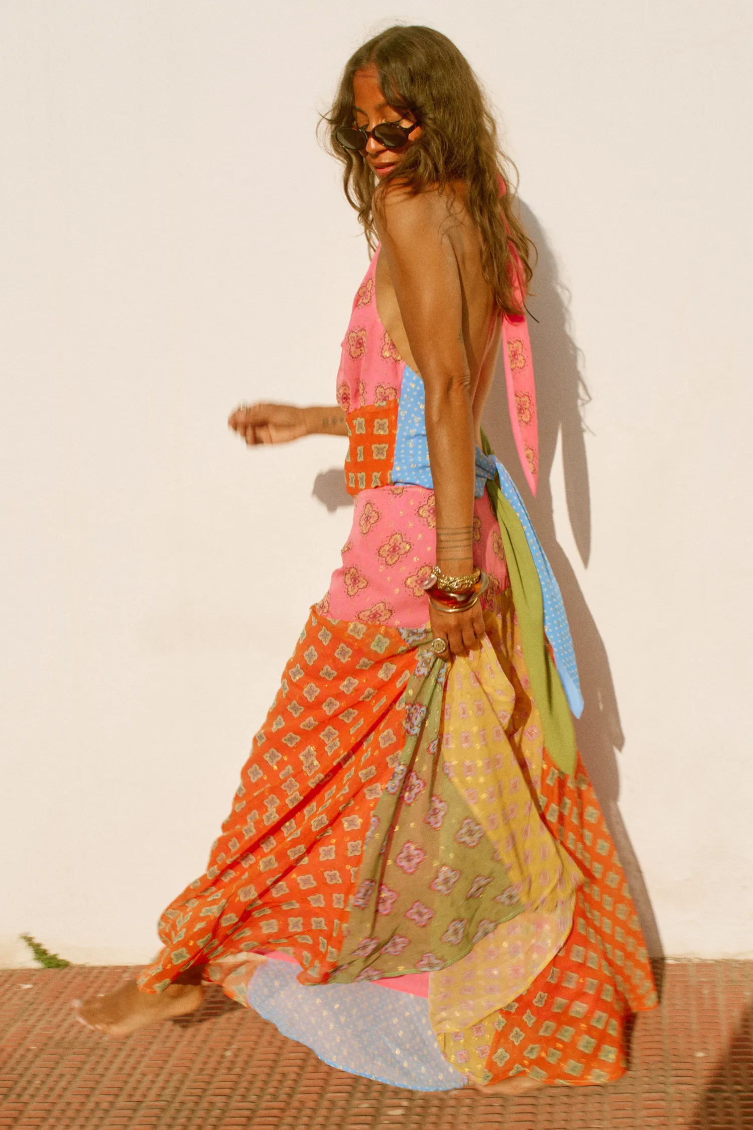 Pink Mix Tile Skirt sold by Never Fully Dressed product image thumbnail 4