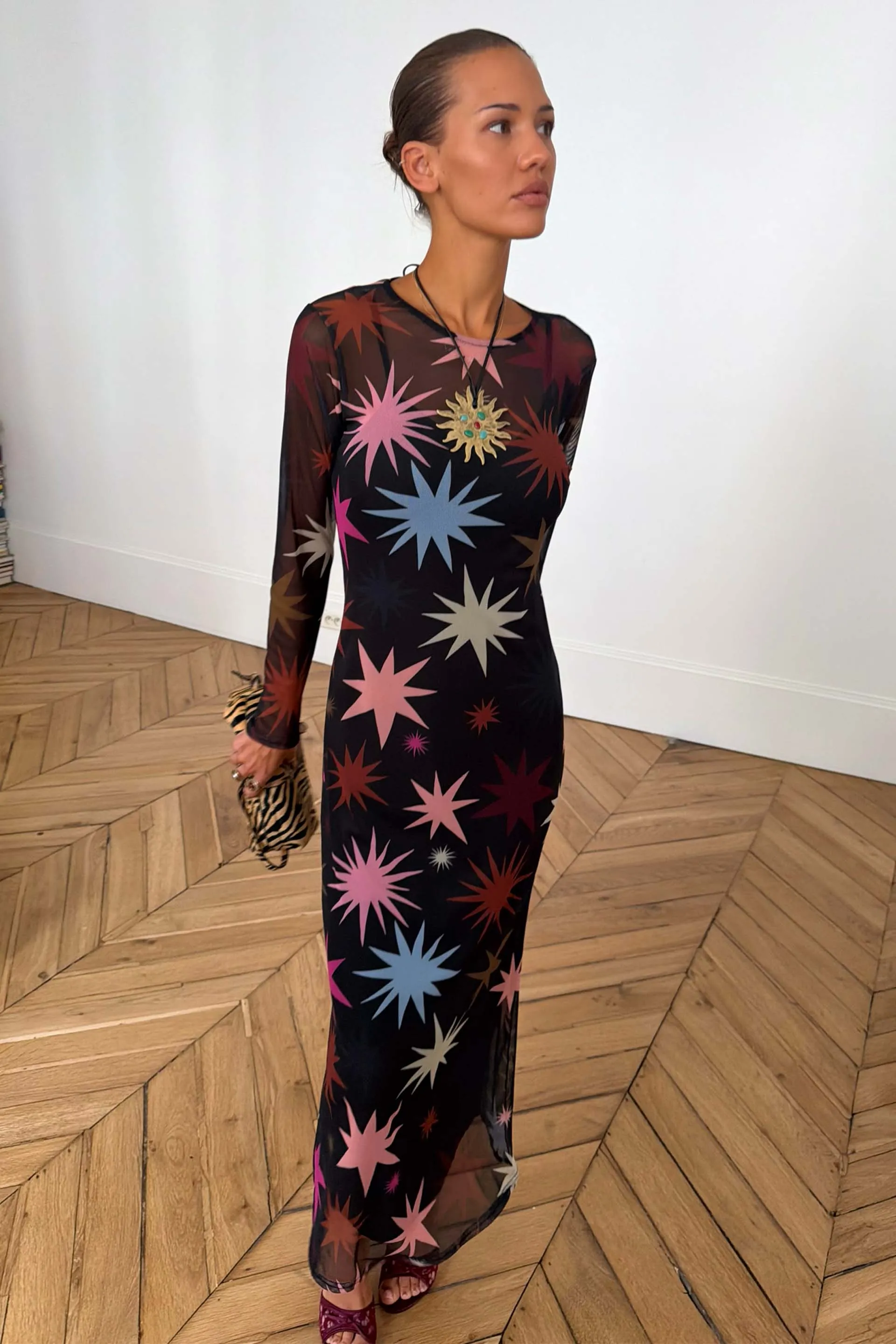 Black Star Soho Mesh Dress sold by Never Fully Dressed product image thumbnail 2