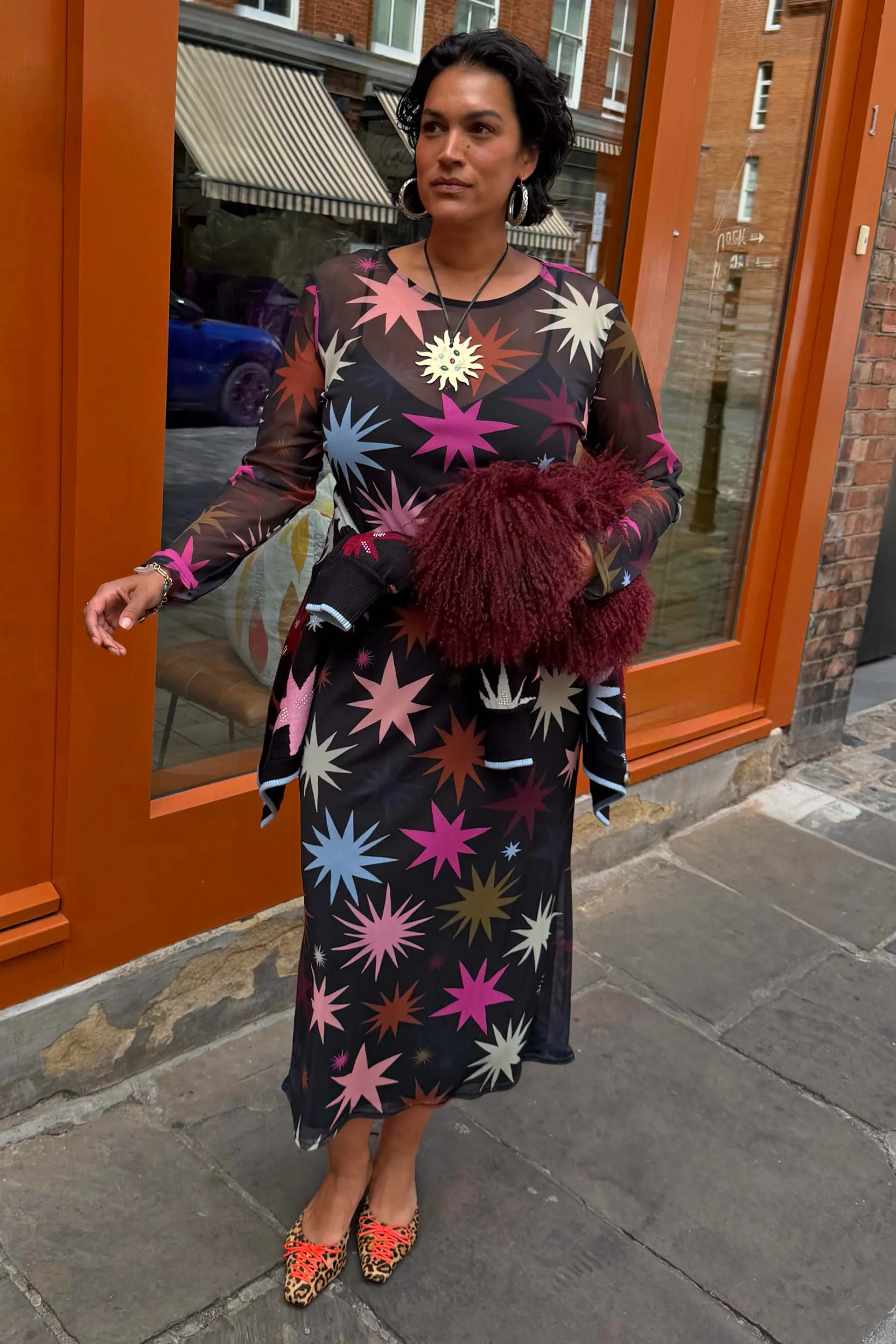 Black Star Soho Mesh Dress sold by Never Fully Dressed product image thumbnail 3