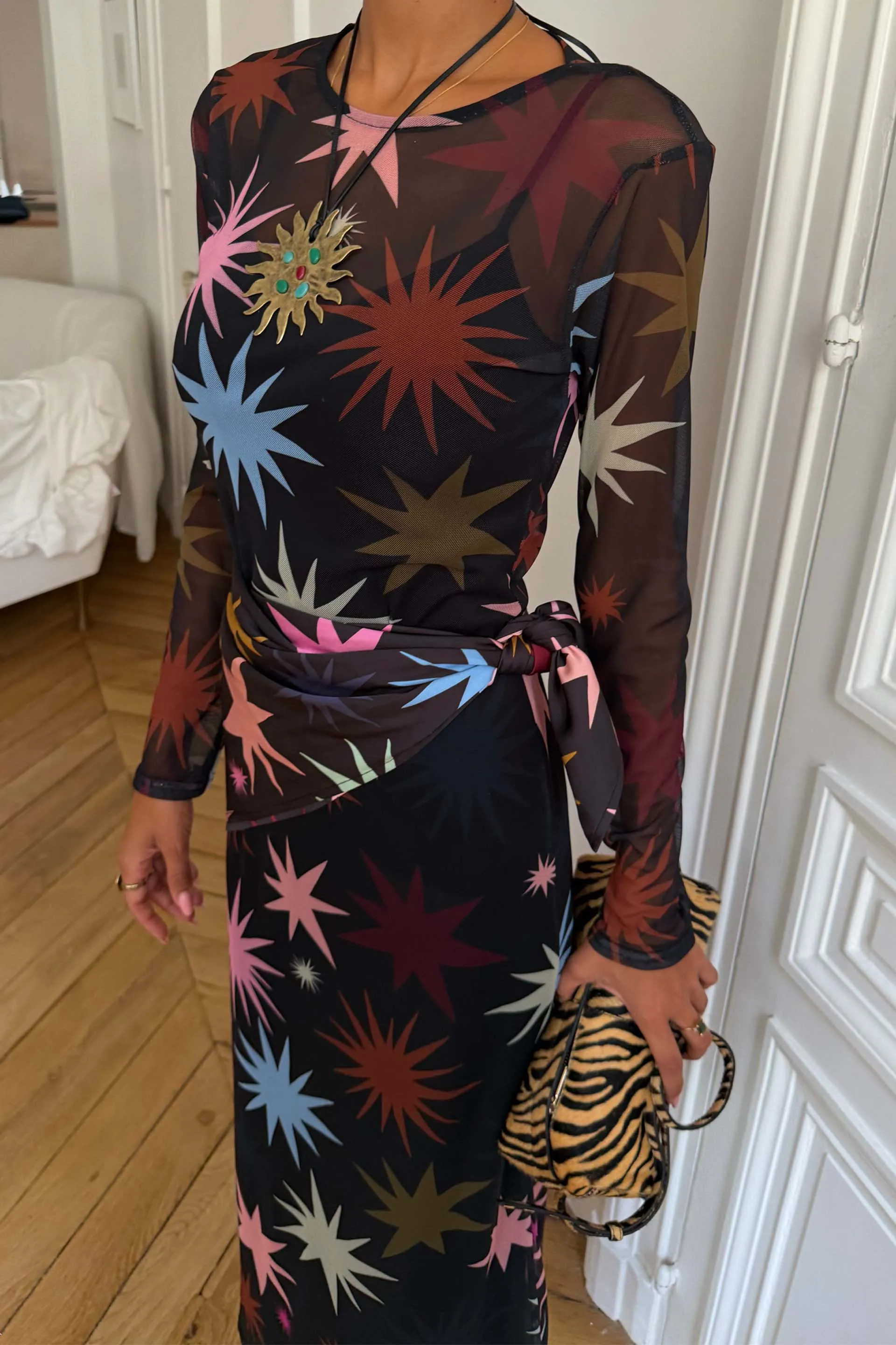 Black Star Soho Mesh Dress sold by Never Fully Dressed product image thumbnail 4