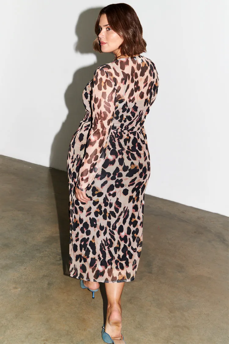 Leopard Mesh Dress sold by Never Fully Dressed product image thumbnail 3