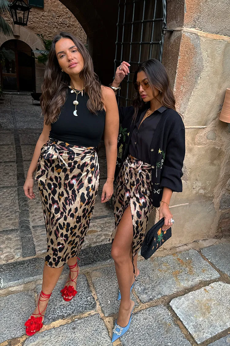 Brown Leopard Jaspre Skirt Petite sold by Never Fully Dressed product image thumbnail 3