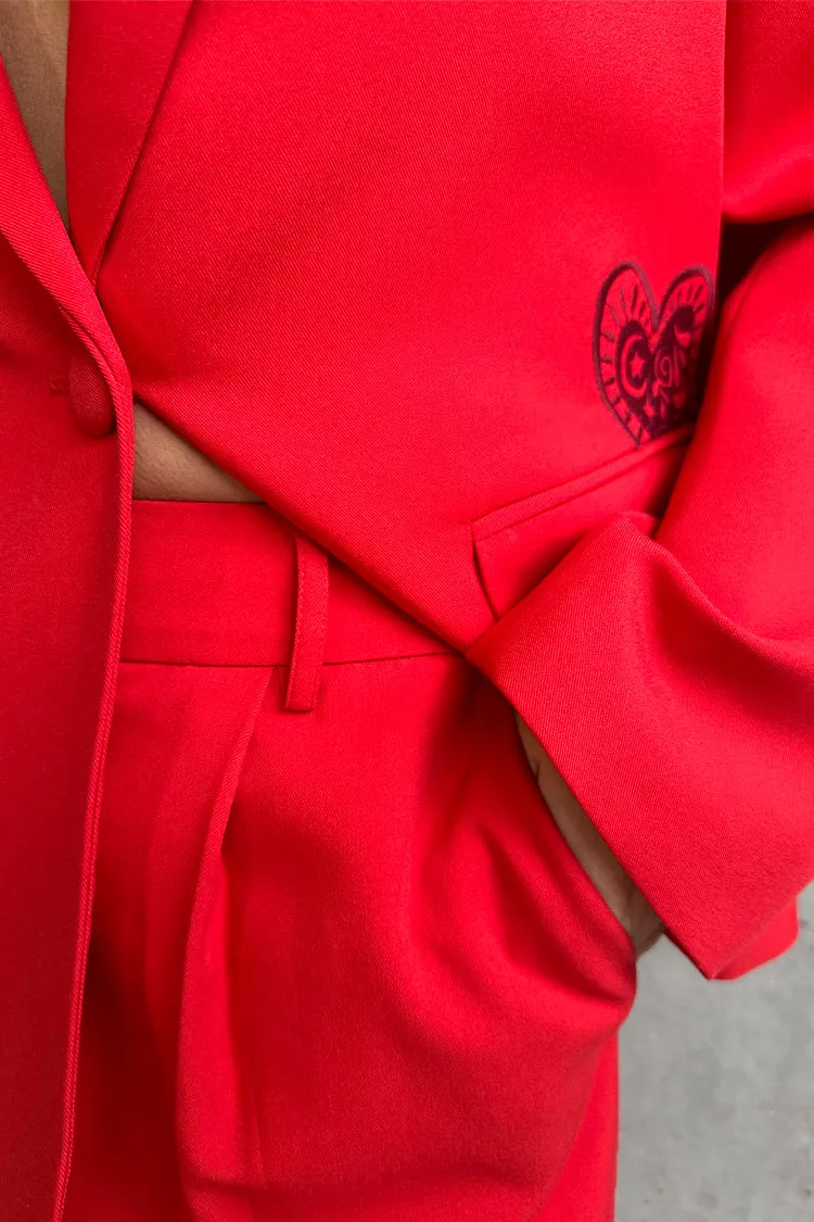 Red Sundazed Romance Arden Trousers sold by Never Fully Dressed product image thumbnail 4