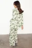 Green Palm Linen Rhea Trousers sold by Never Fully Dressed