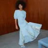Denim Jacquard Monty Dress sold by Never Fully Dressed