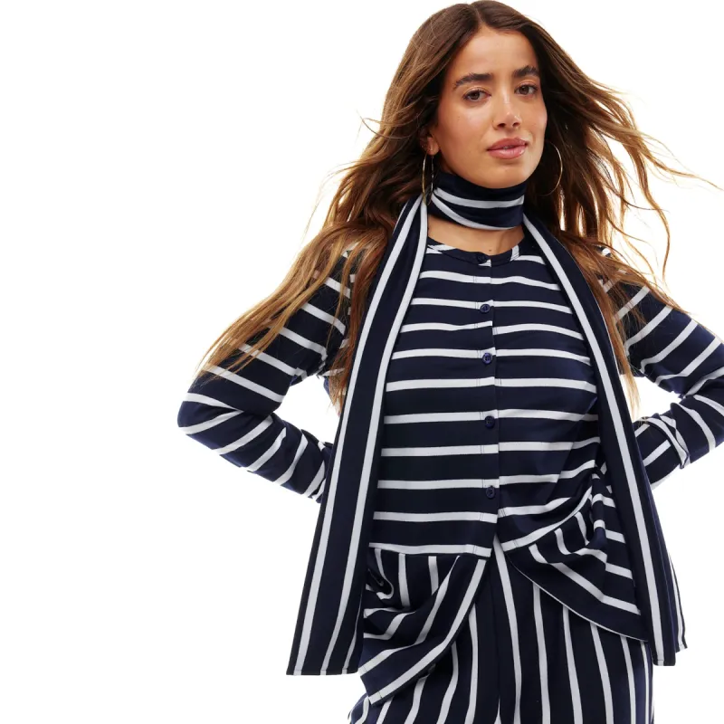 Navy Nautical Top made by Never Fully Dressed