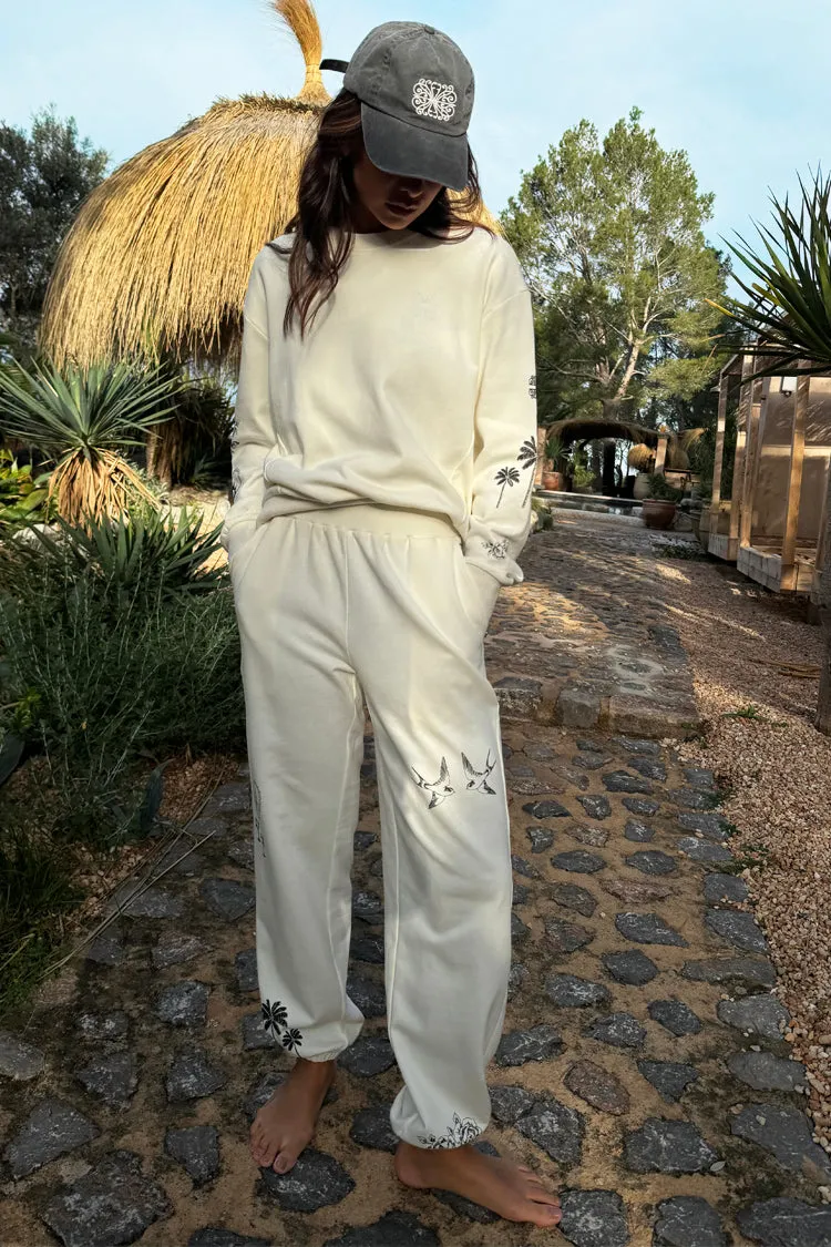 White Tattoo Joggers sold by Never Fully Dressed product image thumbnail 3