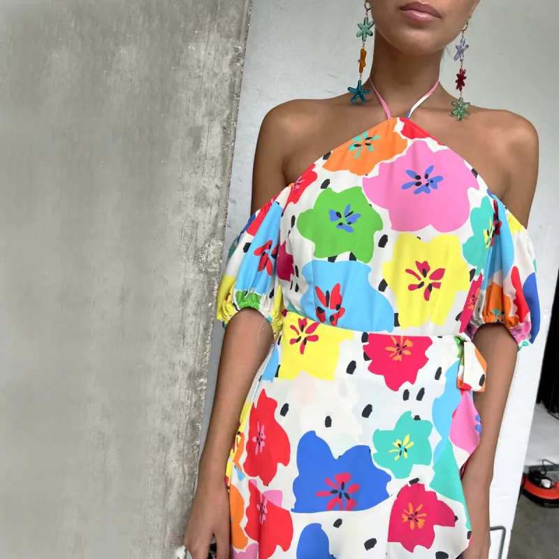 Floral Dotty Wrap Skirt sold by Never Fully Dressed