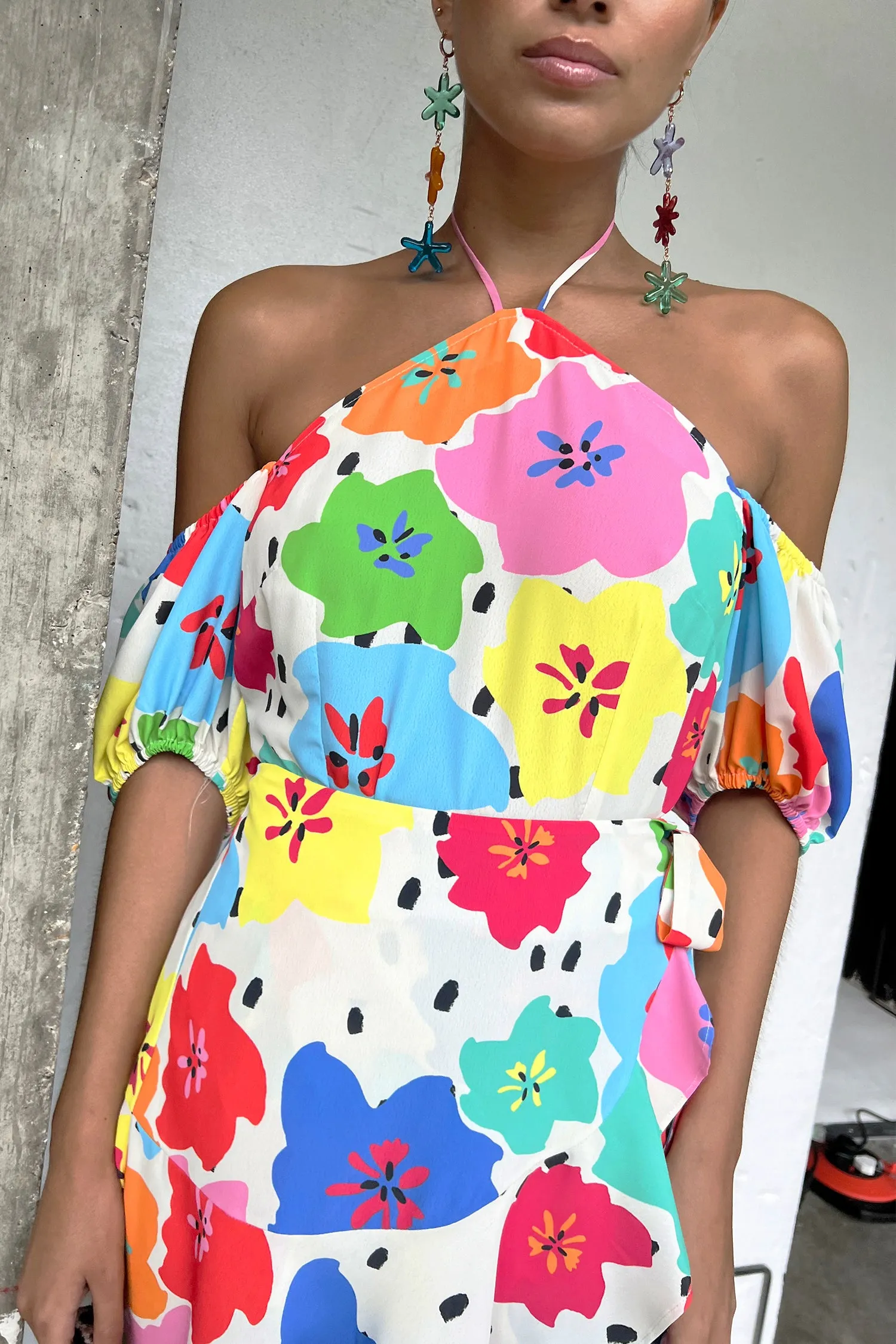 Floral Dotty Wrap Skirt sold by Never Fully Dressed product image thumbnail 3