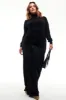 Black Velvet Maxi Dress sold by Never Fully Dressed