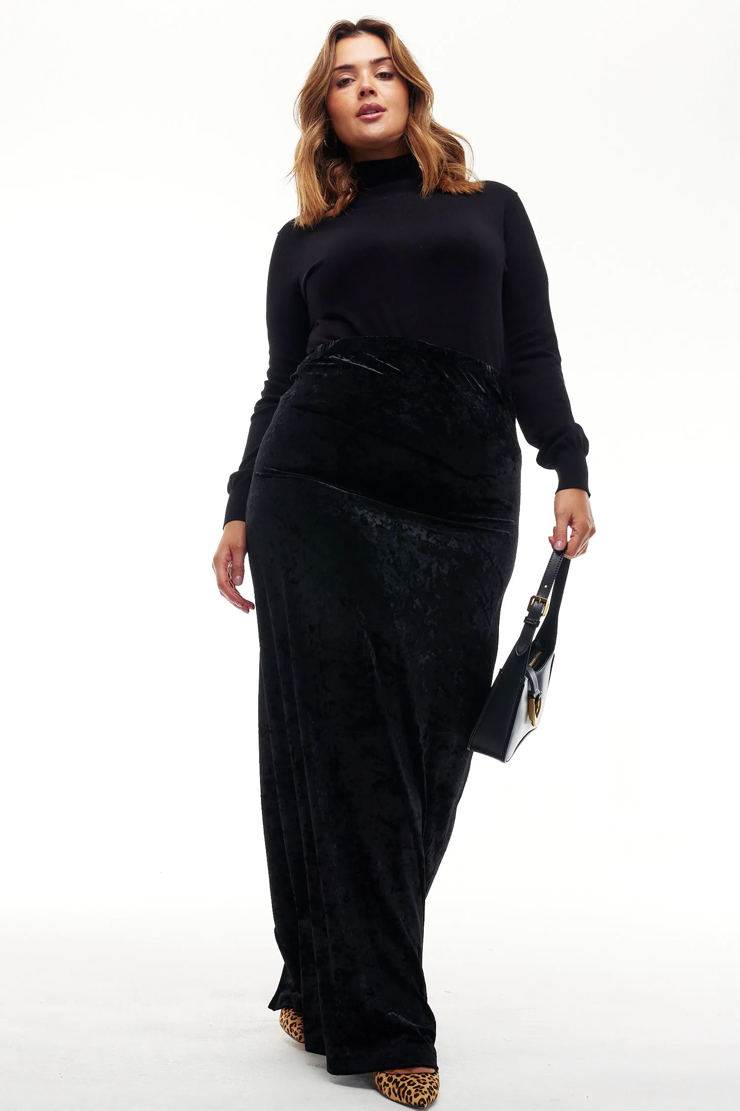 Black Velvet Maxi Dress sold by Never Fully Dressed product image thumbnail 5