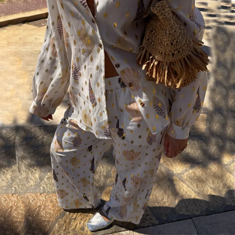 Shells Elissa Trousers Petite sold by Never Fully Dressed