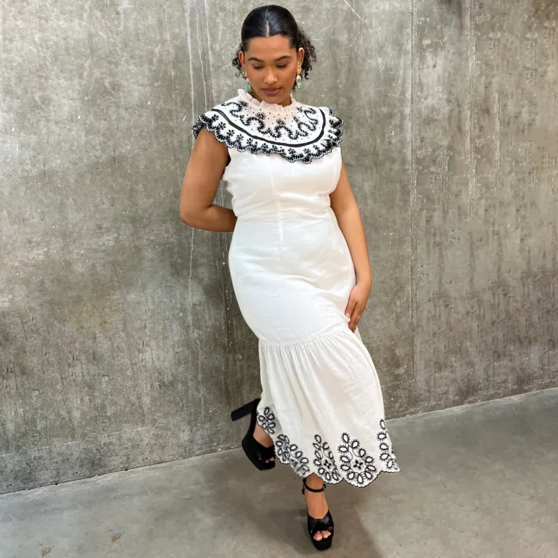 Indie Embroidered Dress - Curve sold by Never Fully Dressed