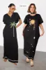 Black Sunshine Palm T-Shirt Dress sold by Never Fully Dressed