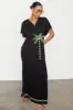 Black Sunshine Palm T-Shirt Dress sold by Never Fully Dressed