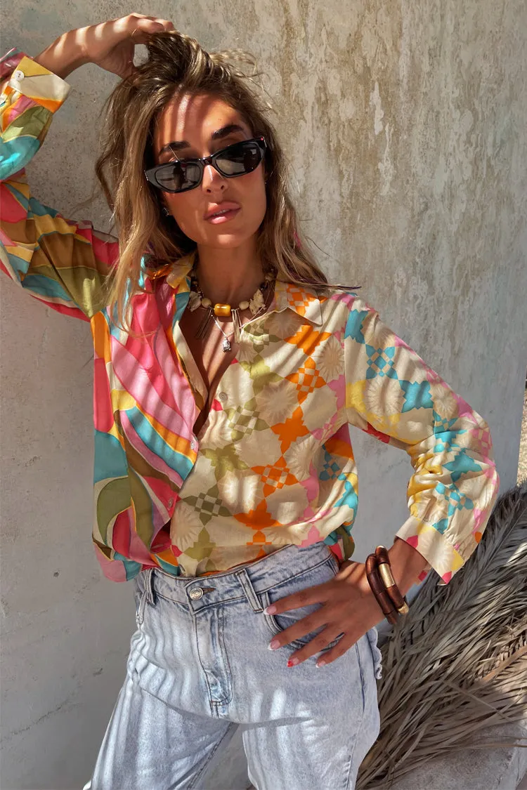 Multi Abstract Miley Shirt sold by Never Fully Dressed product image thumbnail 5