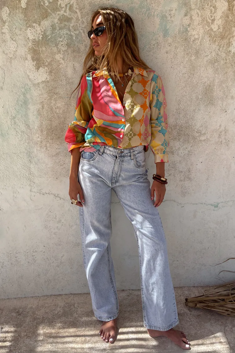 Multi Abstract Miley Shirt sold by Never Fully Dressed product image thumbnail 4