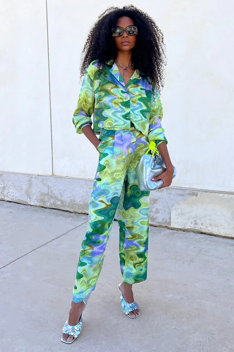 Green Marble Trouser sold by Never Fully Dressed product image thumbnail 2