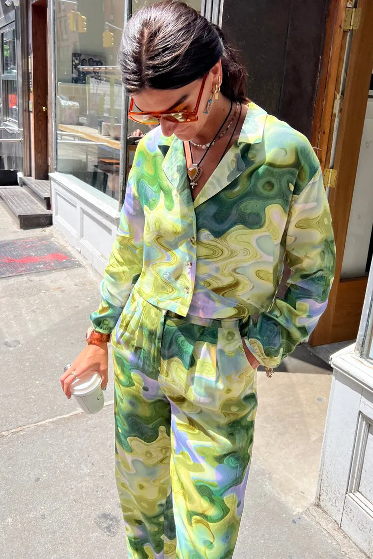 Green Marble Trouser sold by Never Fully Dressed product image thumbnail 3