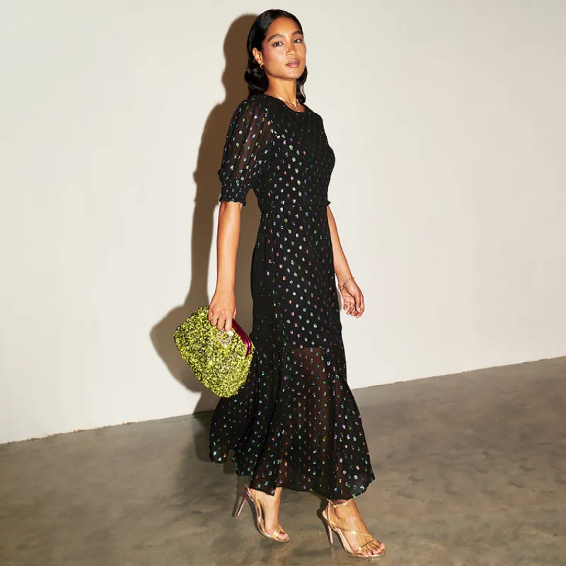 Multi Dobby Rosa Dress sold by Never Fully Dressed