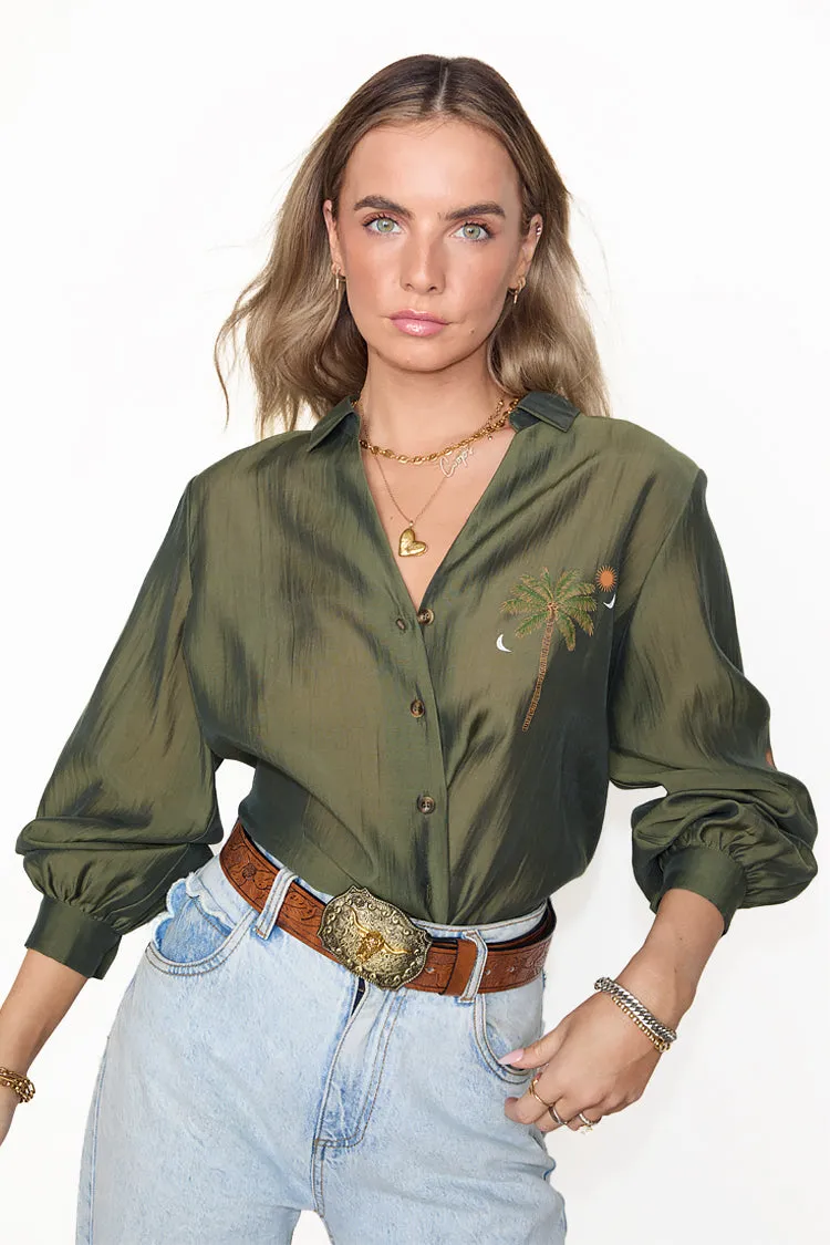 Khaki Running Wild Miley Shirt sold by Never Fully Dressed product image thumbnail 4
