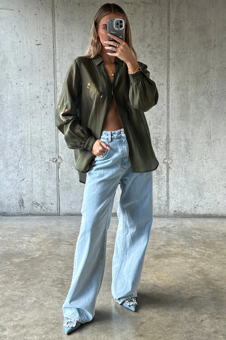 Khaki Running Wild Miley Shirt sold by Never Fully Dressed product image thumbnail 2