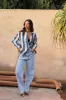 Blue Sunny Stripe Oversized Shirt sold by Never Fully Dressed