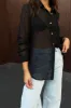 Black Sheer Shirt sold by Never Fully Dressed