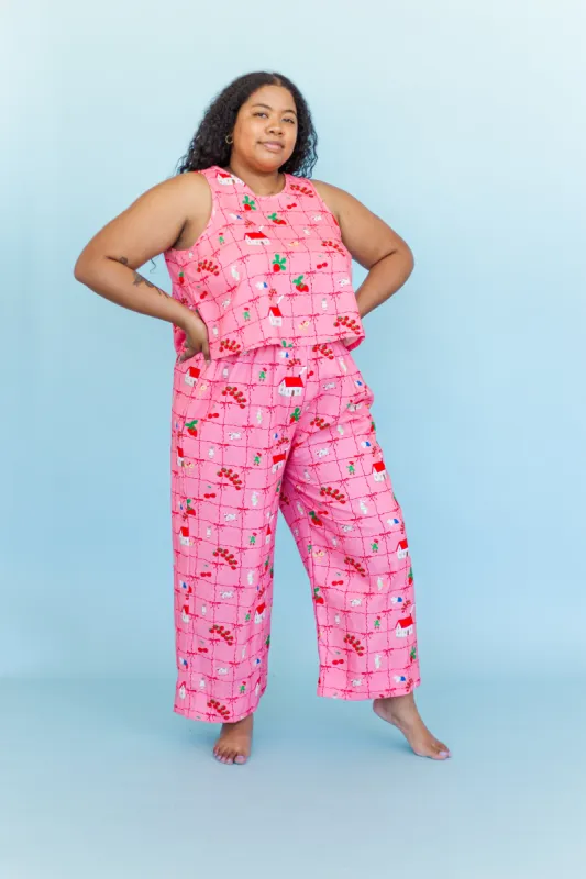 Perfect Tank in Cottage Core Linen sold by Nettle Studios