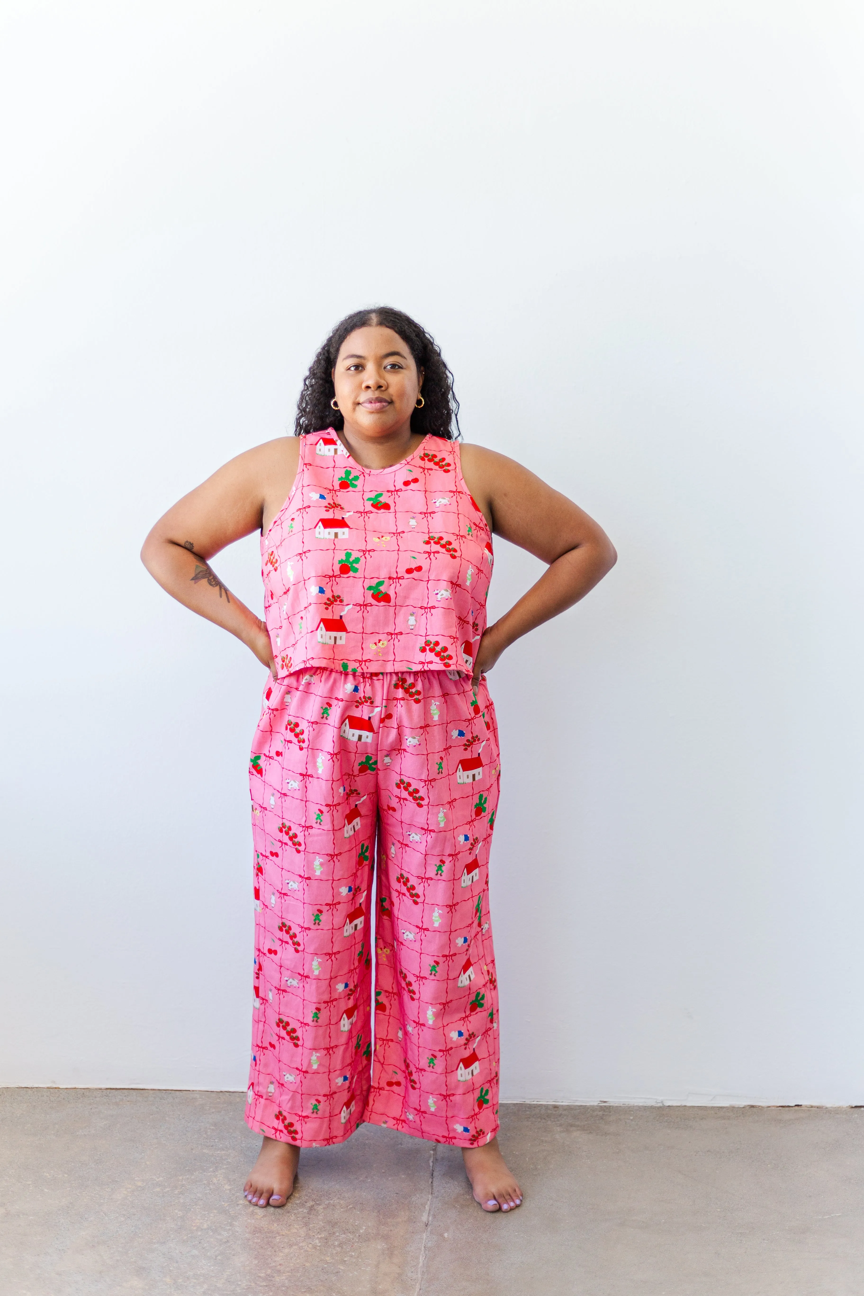 Perfect Tank in Cottage Core Linen sold by Nettle Studios product image thumbnail 5