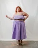Midi Skirt in Lavender Linen sold by Nettle Studios