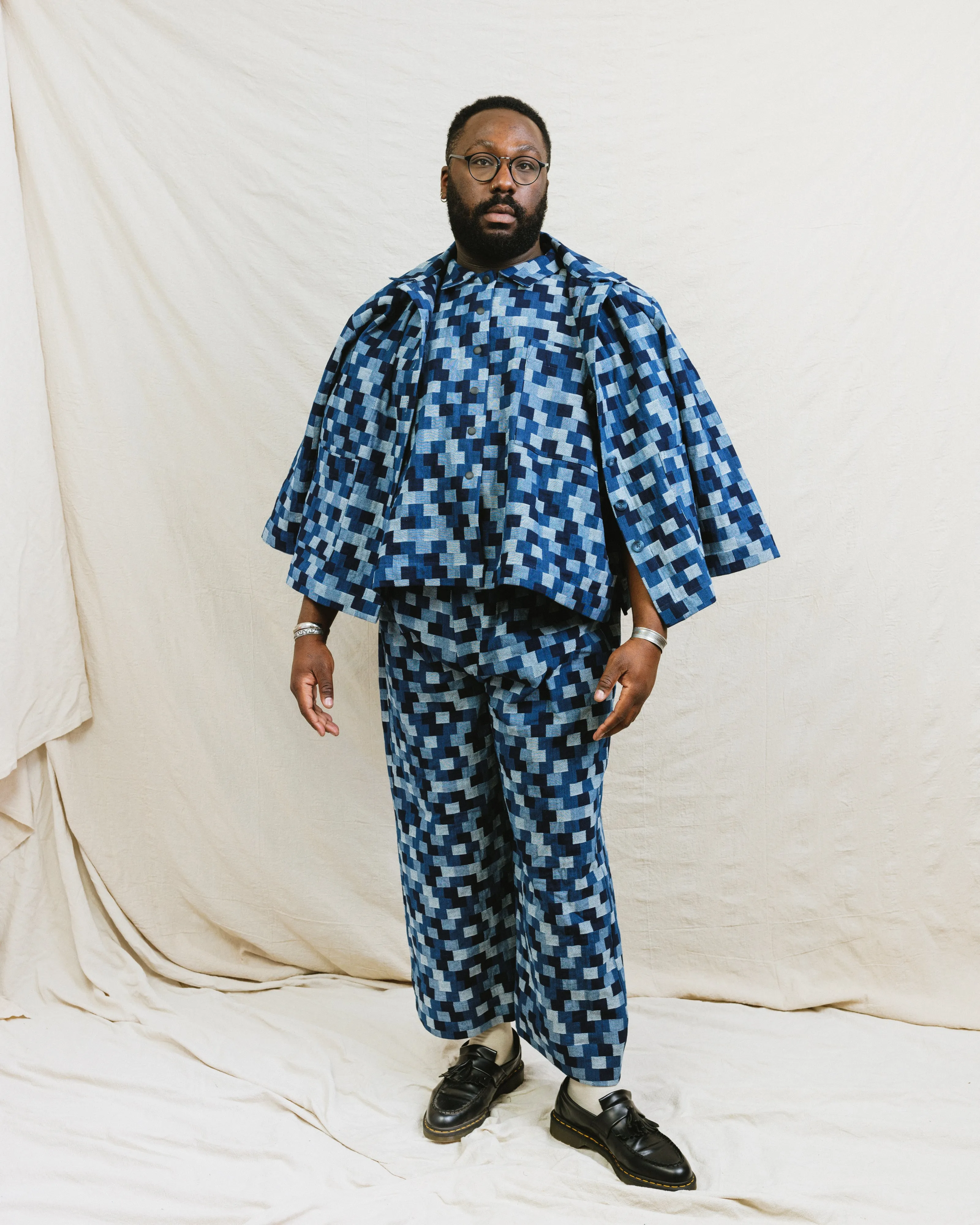 Chore Jacket in Patchwork Denim sold by Nettle Studios product image thumbnail 2