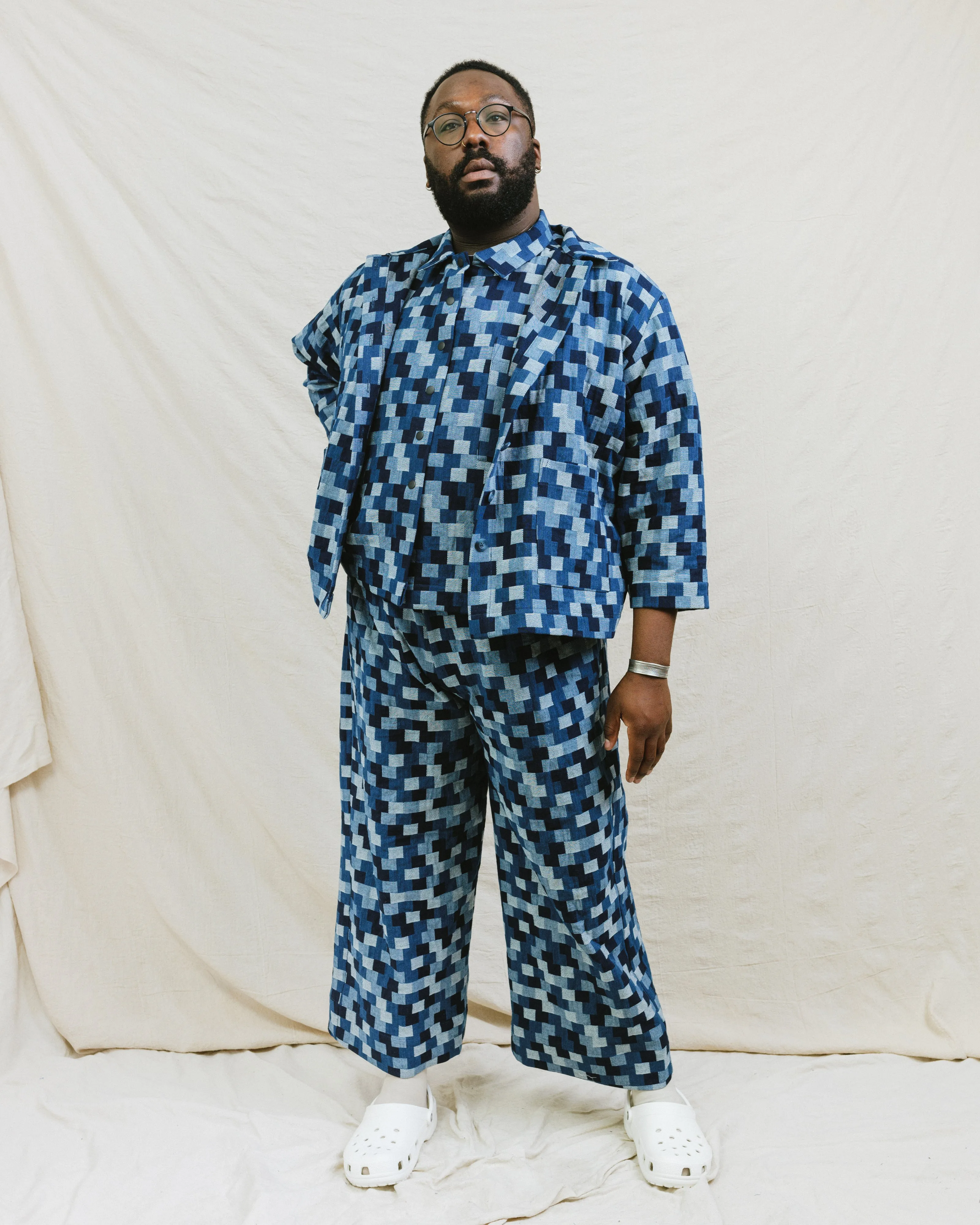 Chore Jacket in Patchwork Denim sold by Nettle Studios product image thumbnail 5