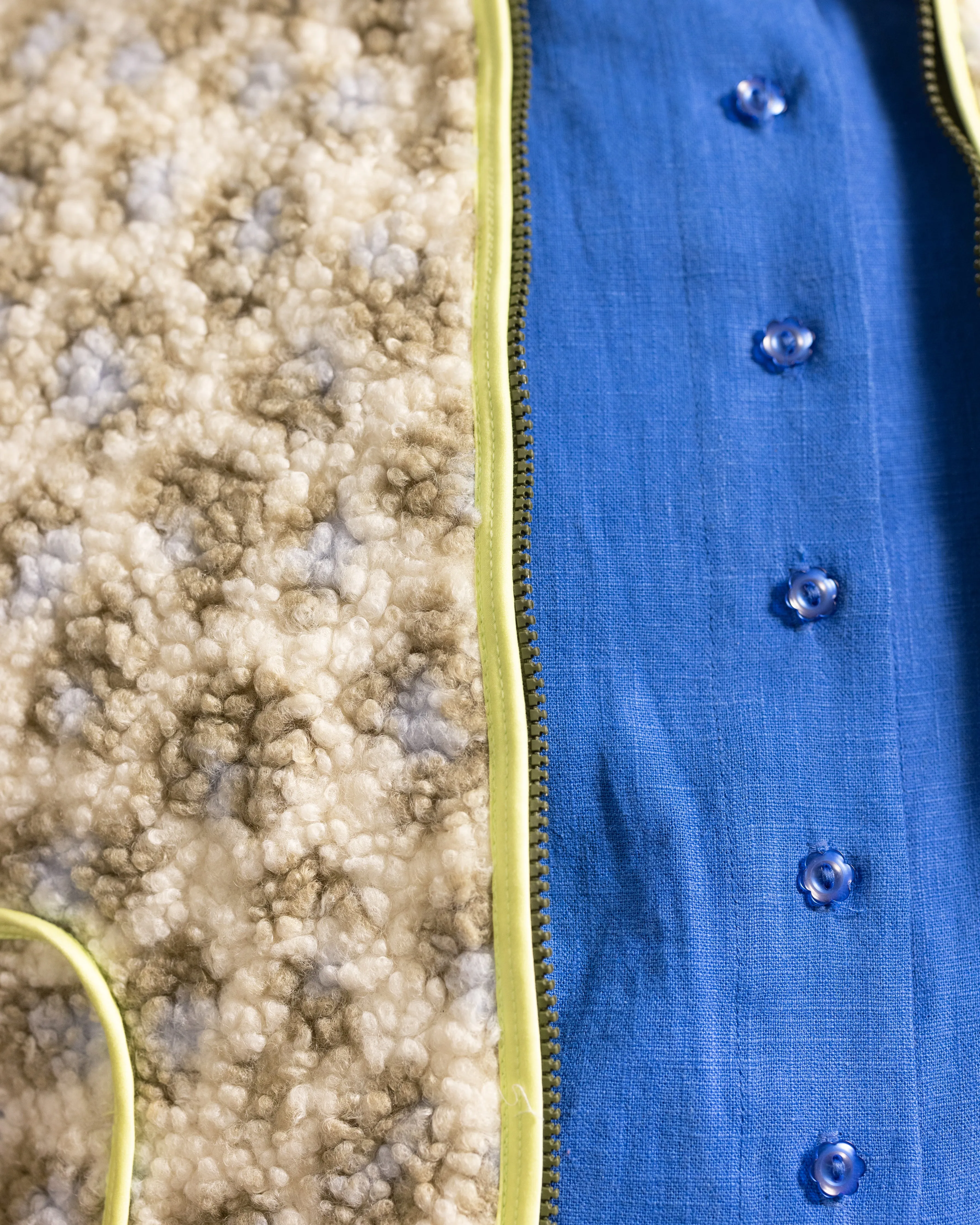 Sherpa Jacket in Matcha Latte (RTS) sold by Nettle Studios product image thumbnail 3