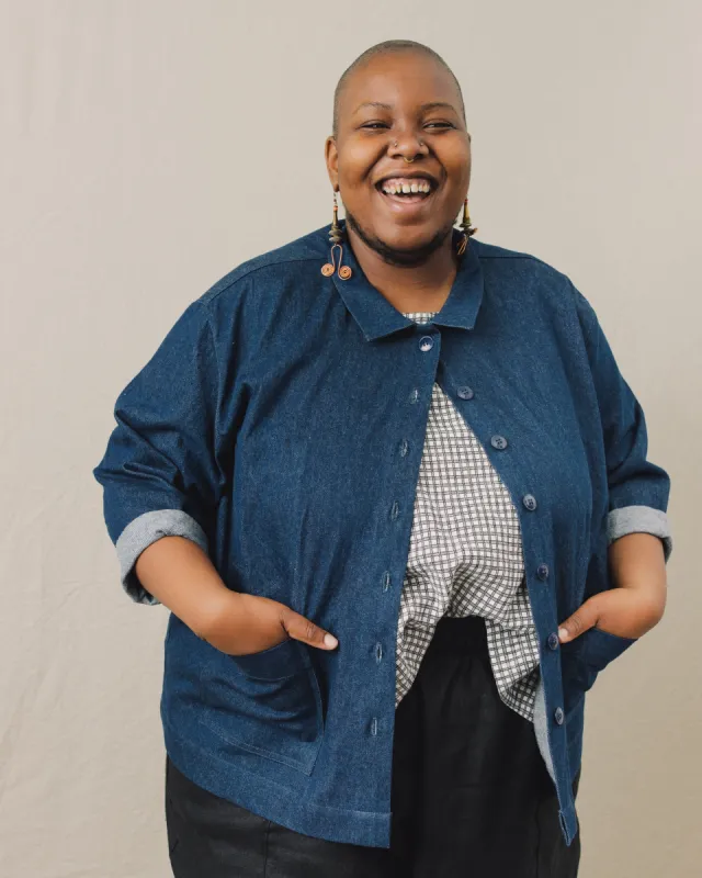 Chore Jacket in Denim sold by Nettle Studios