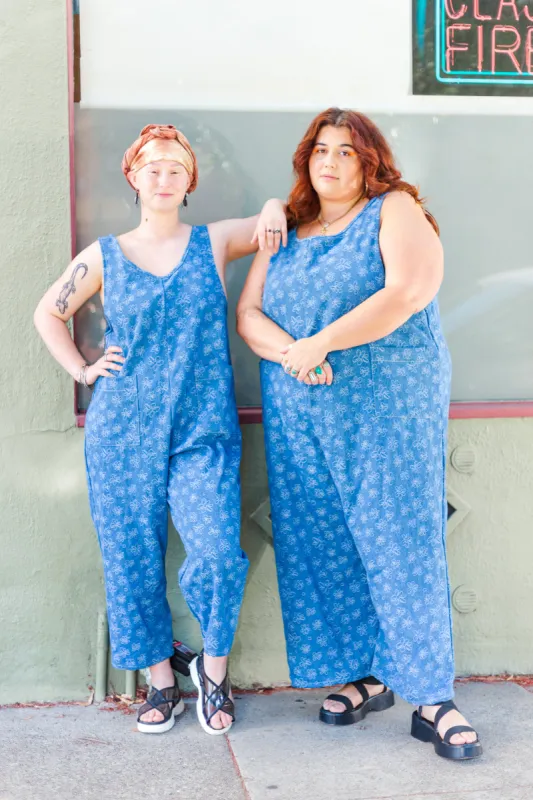 Everyday Overall in Daisy Denim sold by Nettle Studios