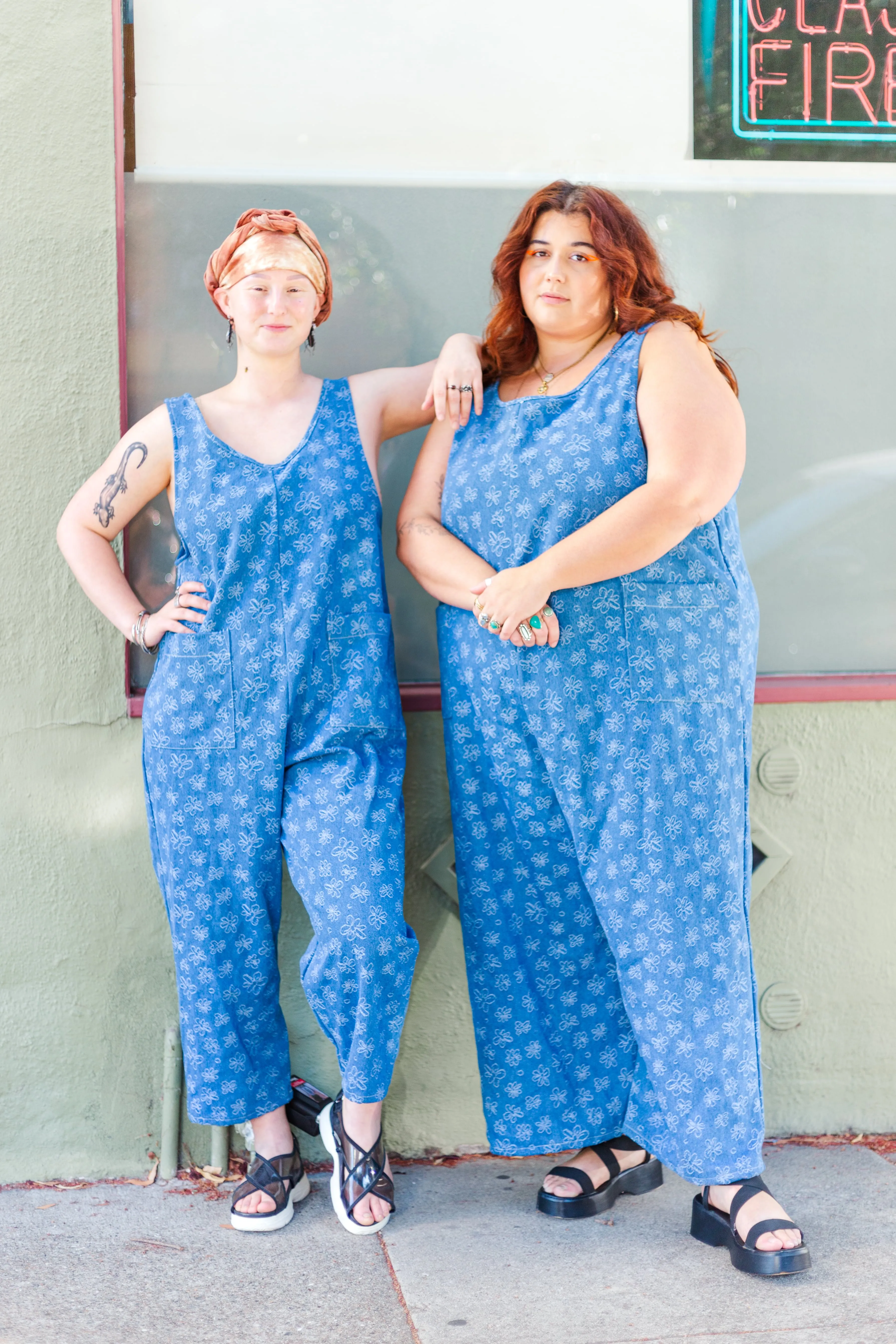Everyday Overall in Daisy Denim sold by Nettle Studios