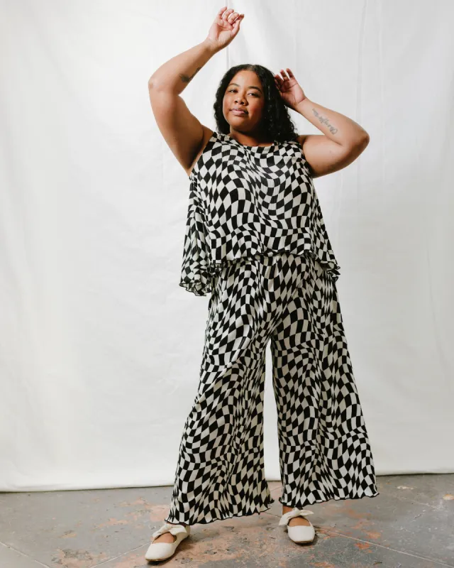 Mid Easy Flare in Pleated Dizzy (RTS) sold by Nettle Studios