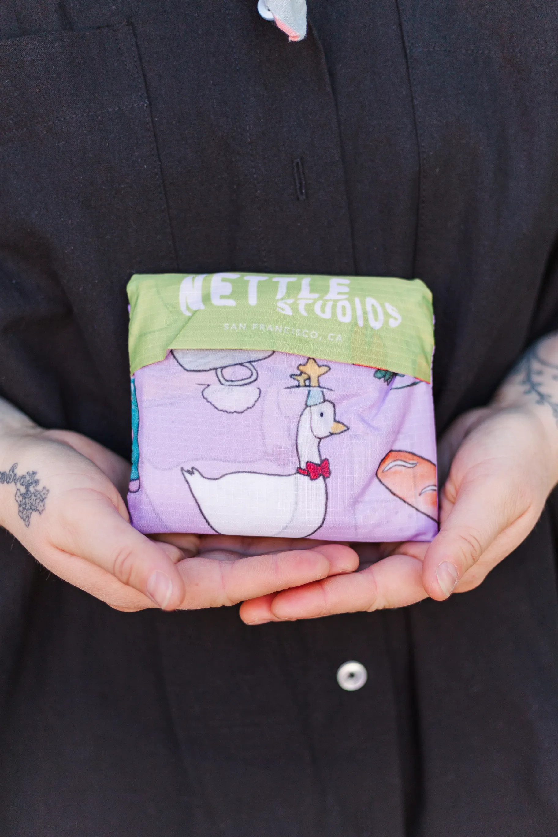 Nylon Tote - Dinner Party sold by Nettle Studios product image thumbnail 4