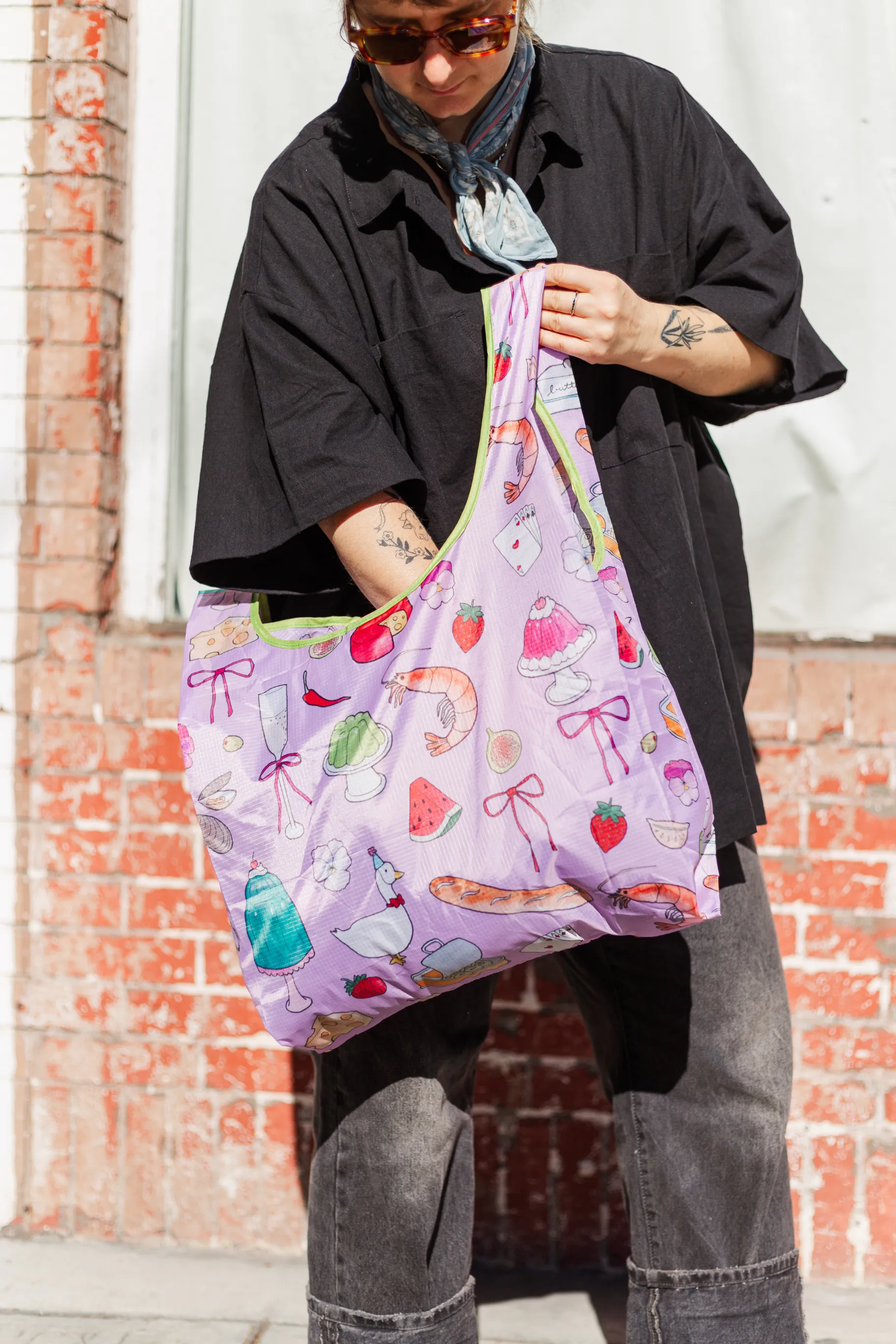 Nylon Tote - Dinner Party sold by Nettle Studios product image thumbnail 3