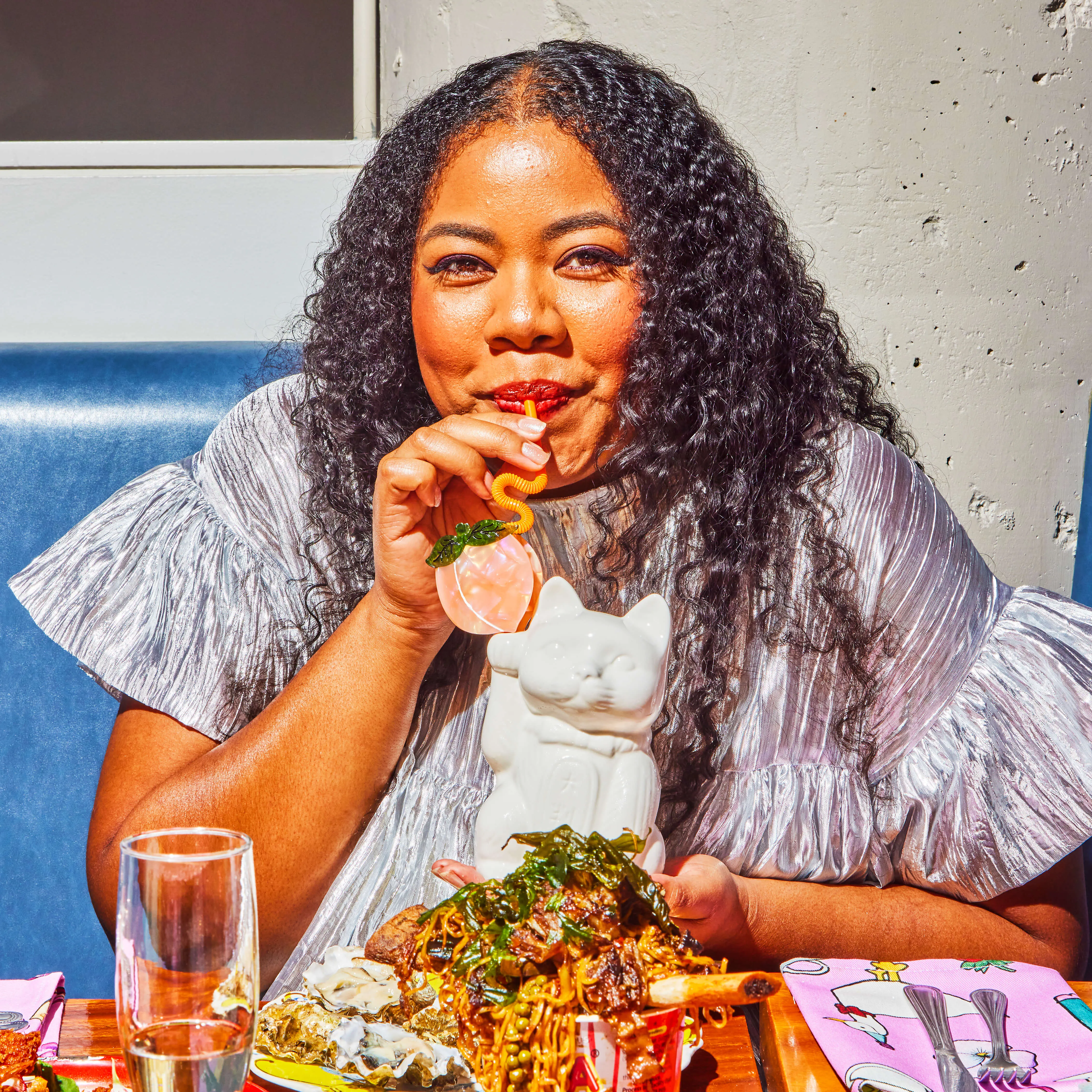 Midi Peach Hair Claw Clip sold by Nettle Studios product image thumbnail 3