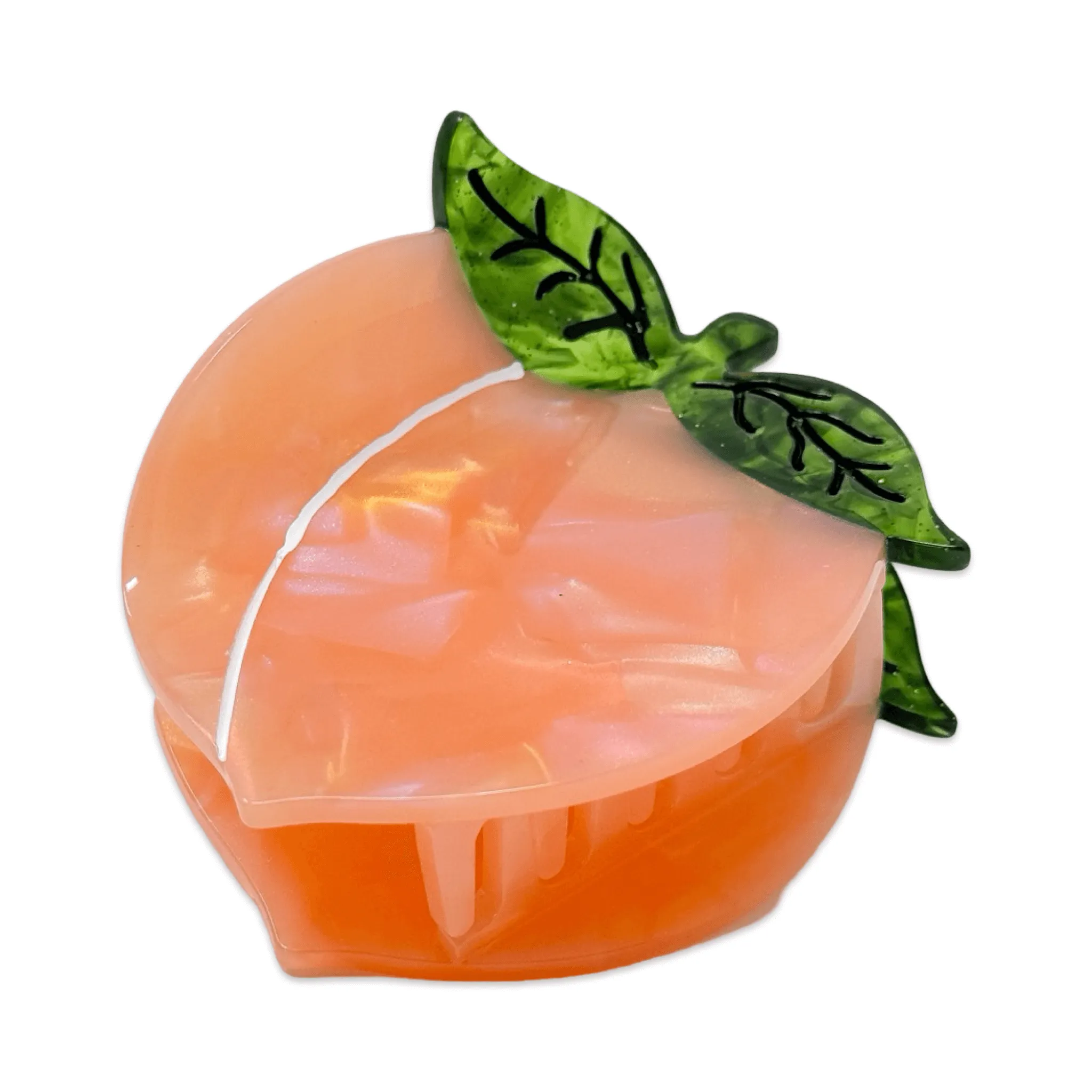 Midi Peach Hair Claw Clip sold by Nettle Studios product image thumbnail 5