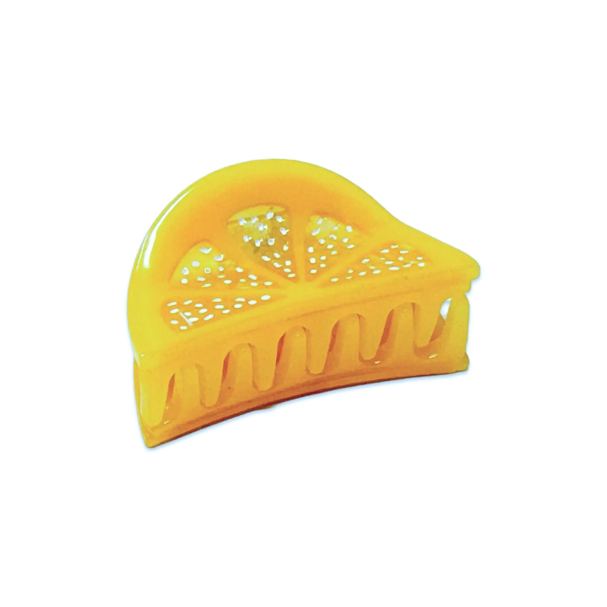 Mini Lemon Slice Hair Claw Clip sold by Nettle Studios product image thumbnail 4