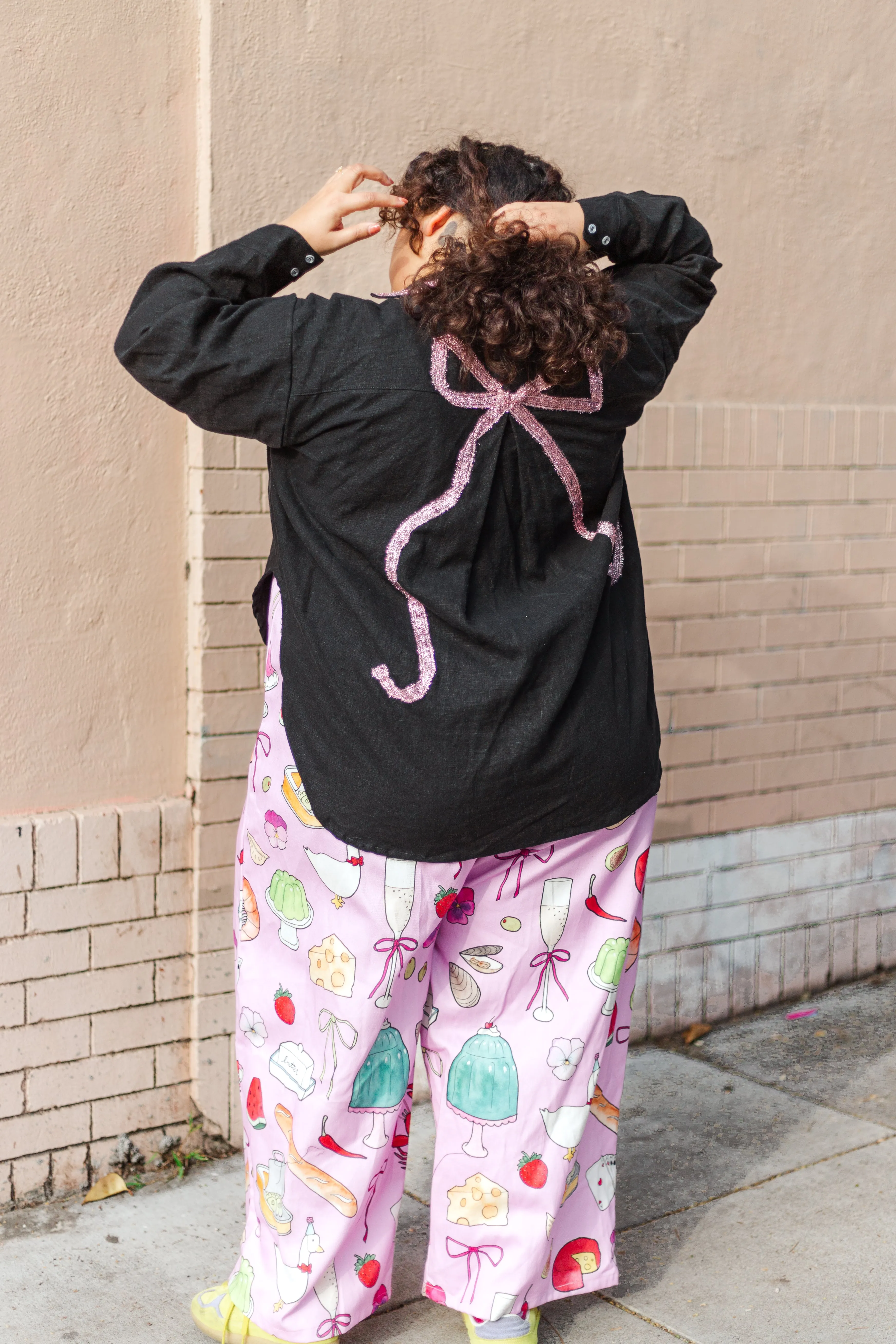 Bow Long Sleeve Top OS (RTS) sold by Nettle Studios product image thumbnail 5