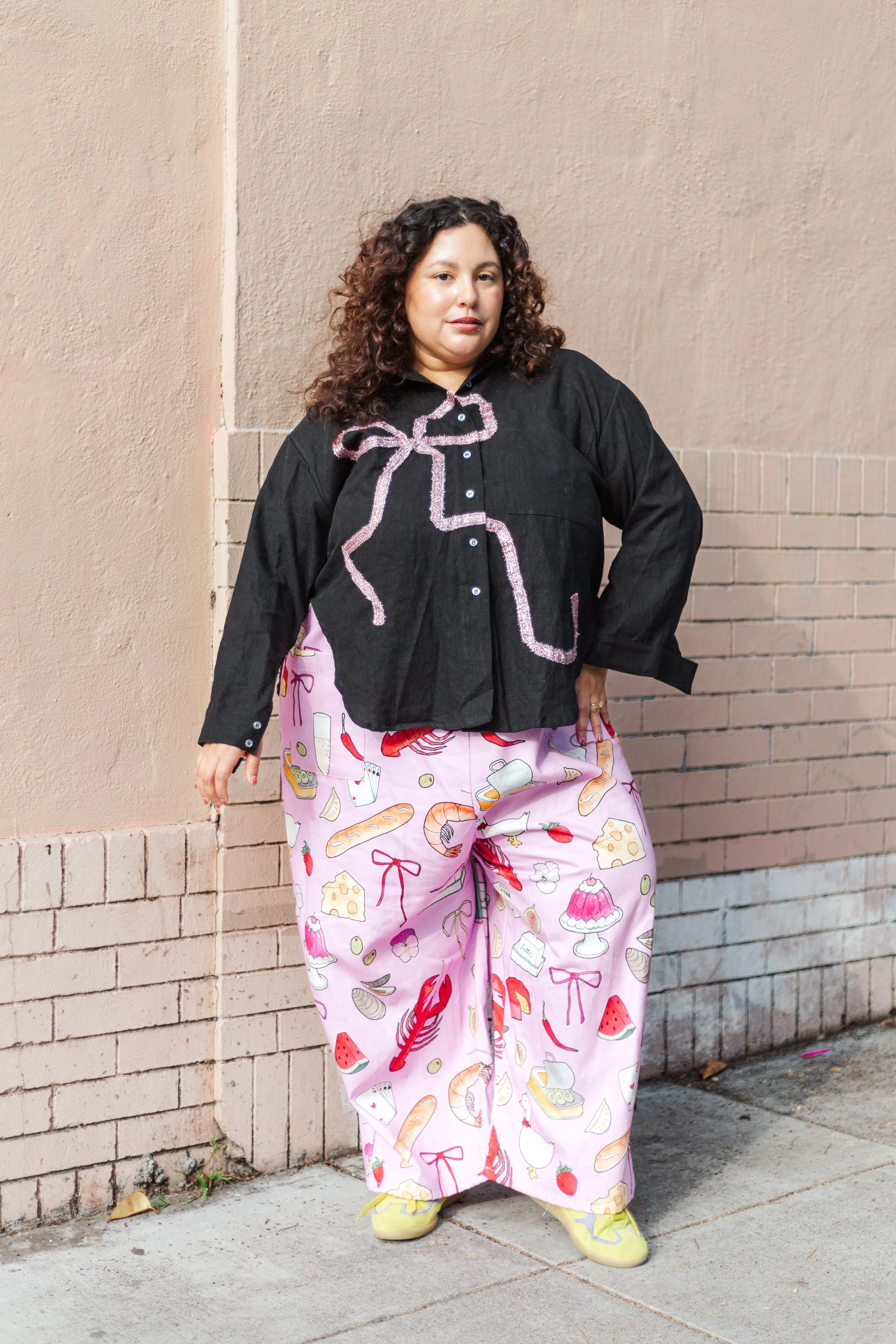 Bow Long Sleeve Top OS (RTS) sold by Nettle Studios product image thumbnail 3