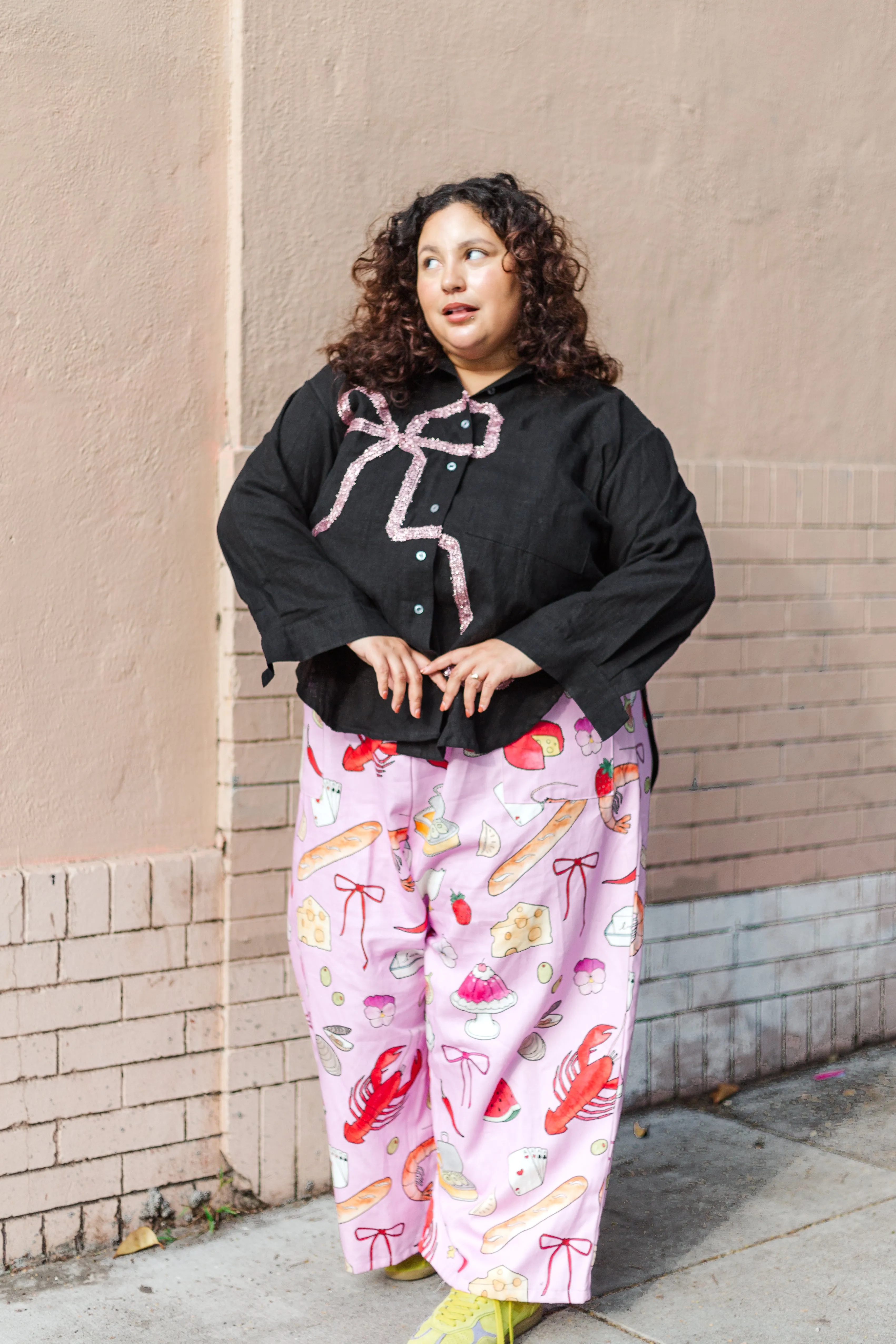 Bow Long Sleeve Top OS (RTS) sold by Nettle Studios product image thumbnail 4