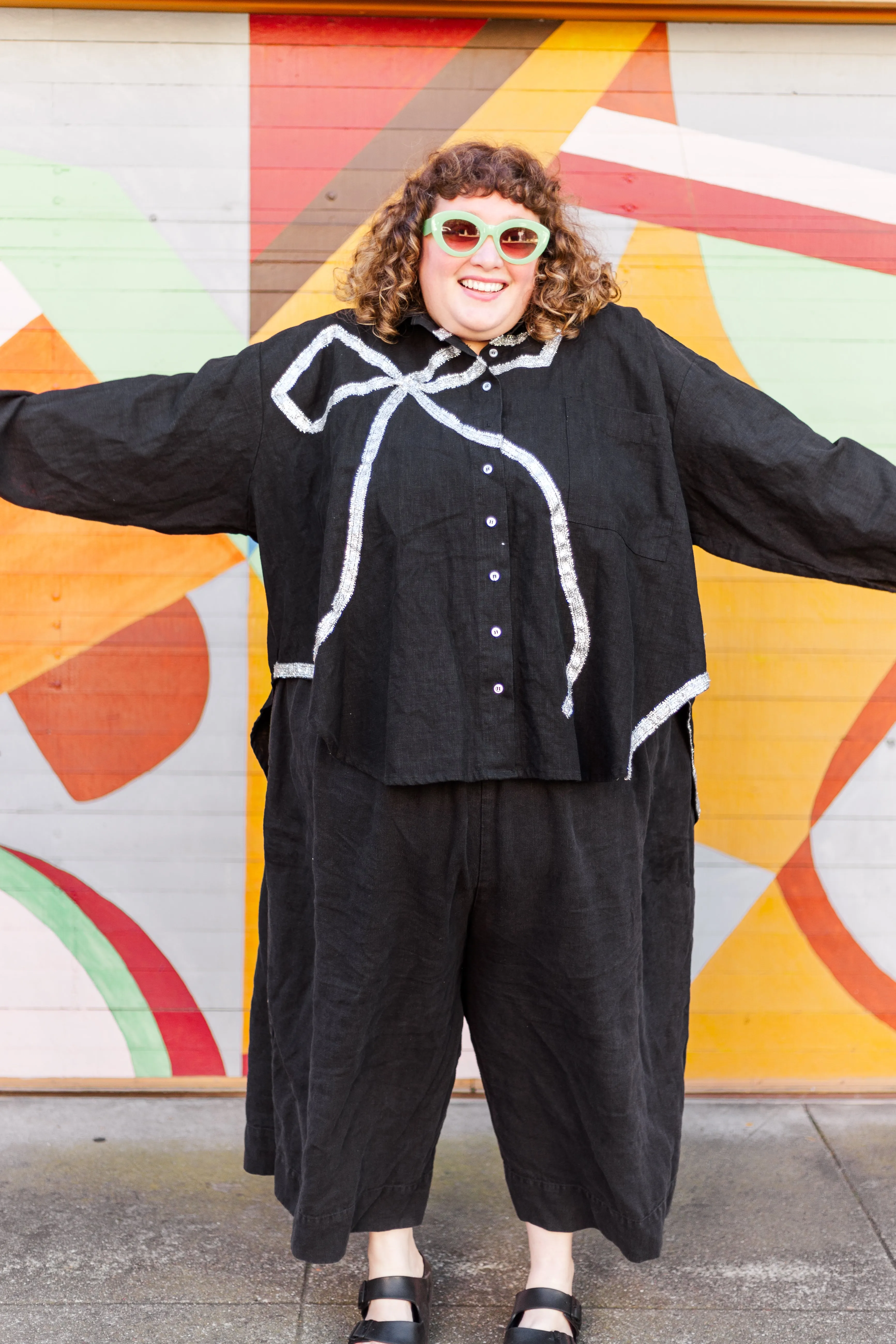 Bow Long Sleeve Top OS++ (RTS) sold by Nettle Studios product image thumbnail 3