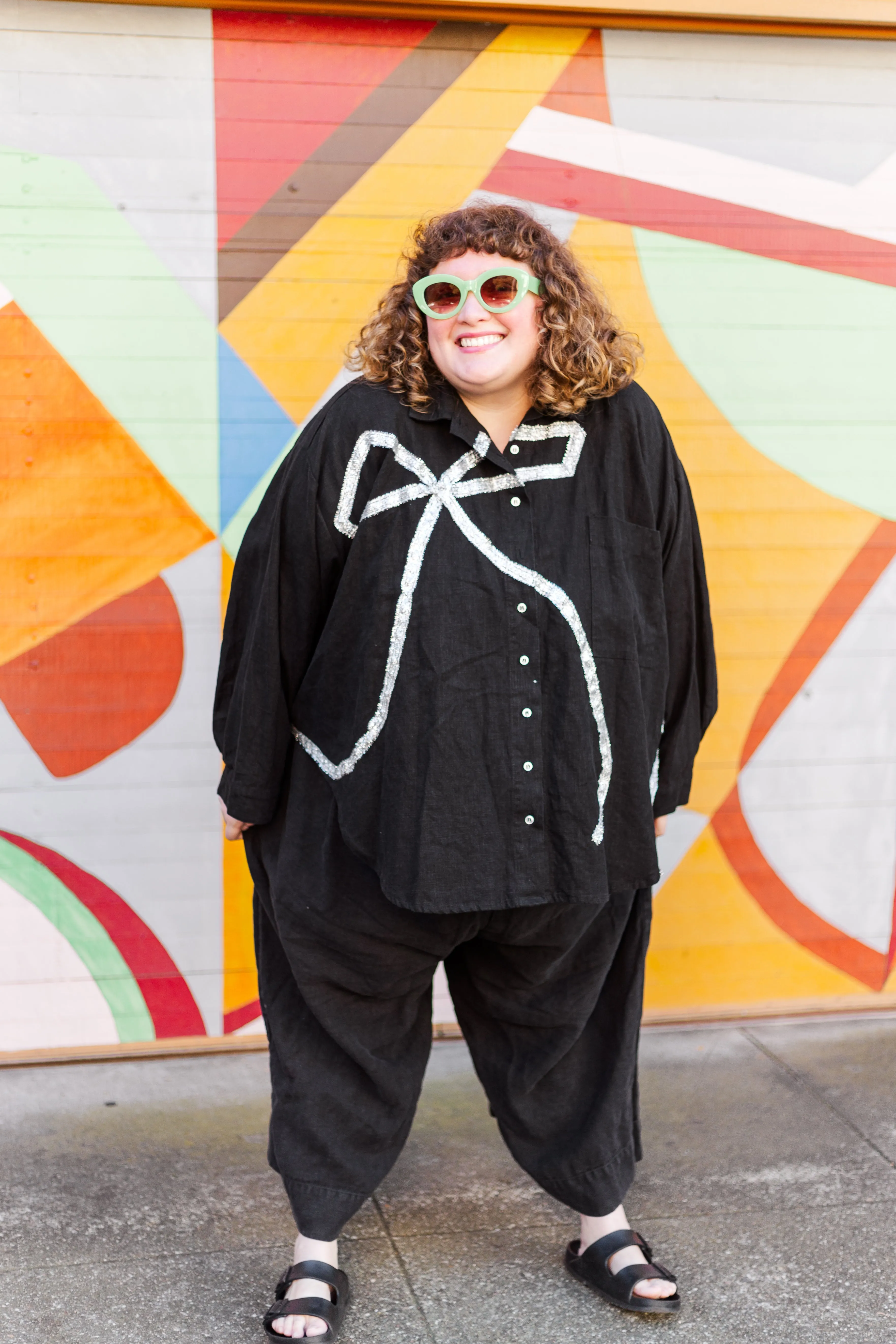 Bow Long Sleeve Top OS++ (RTS) sold by Nettle Studios product image thumbnail 2