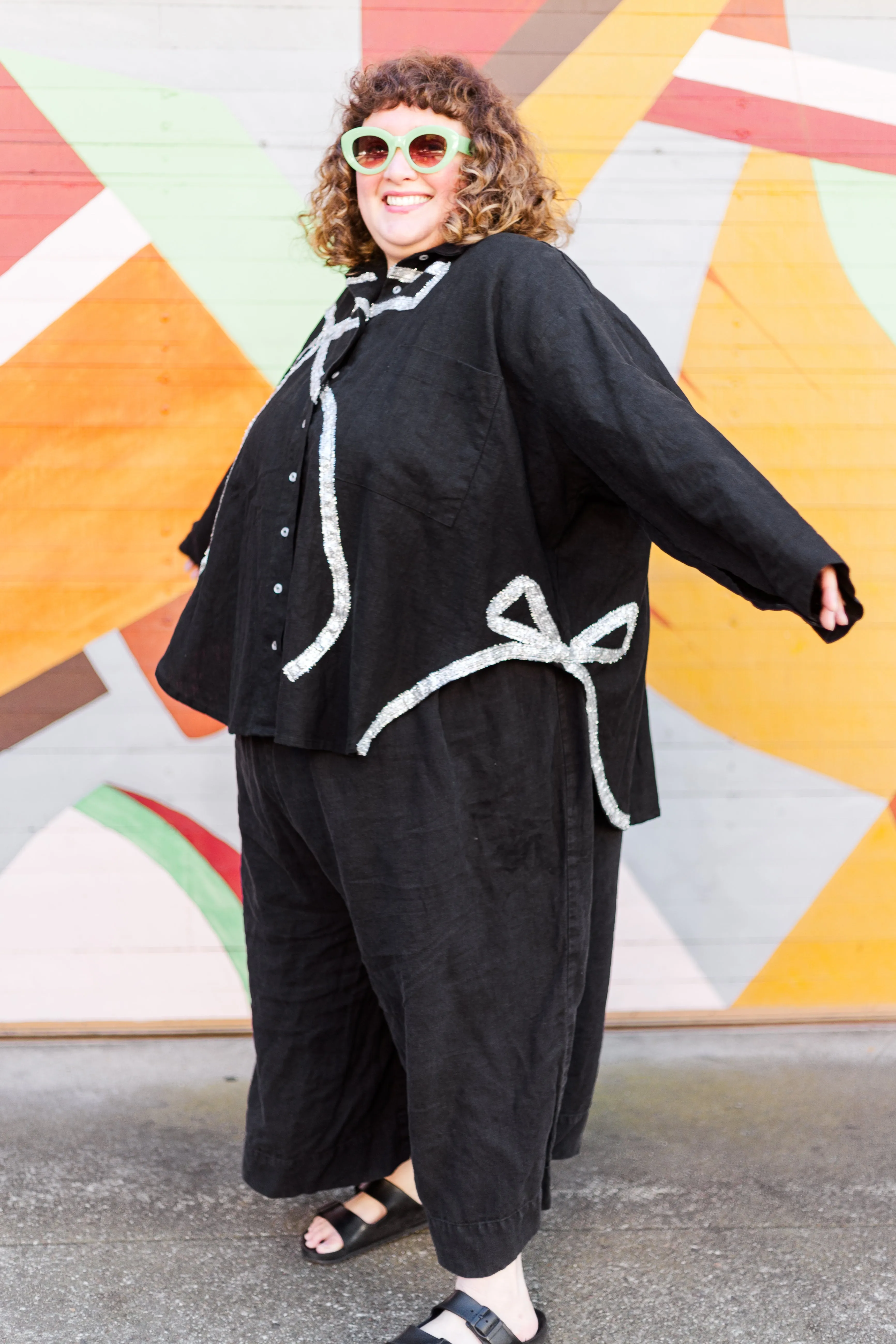 Bow Long Sleeve Top OS++ (RTS) sold by Nettle Studios