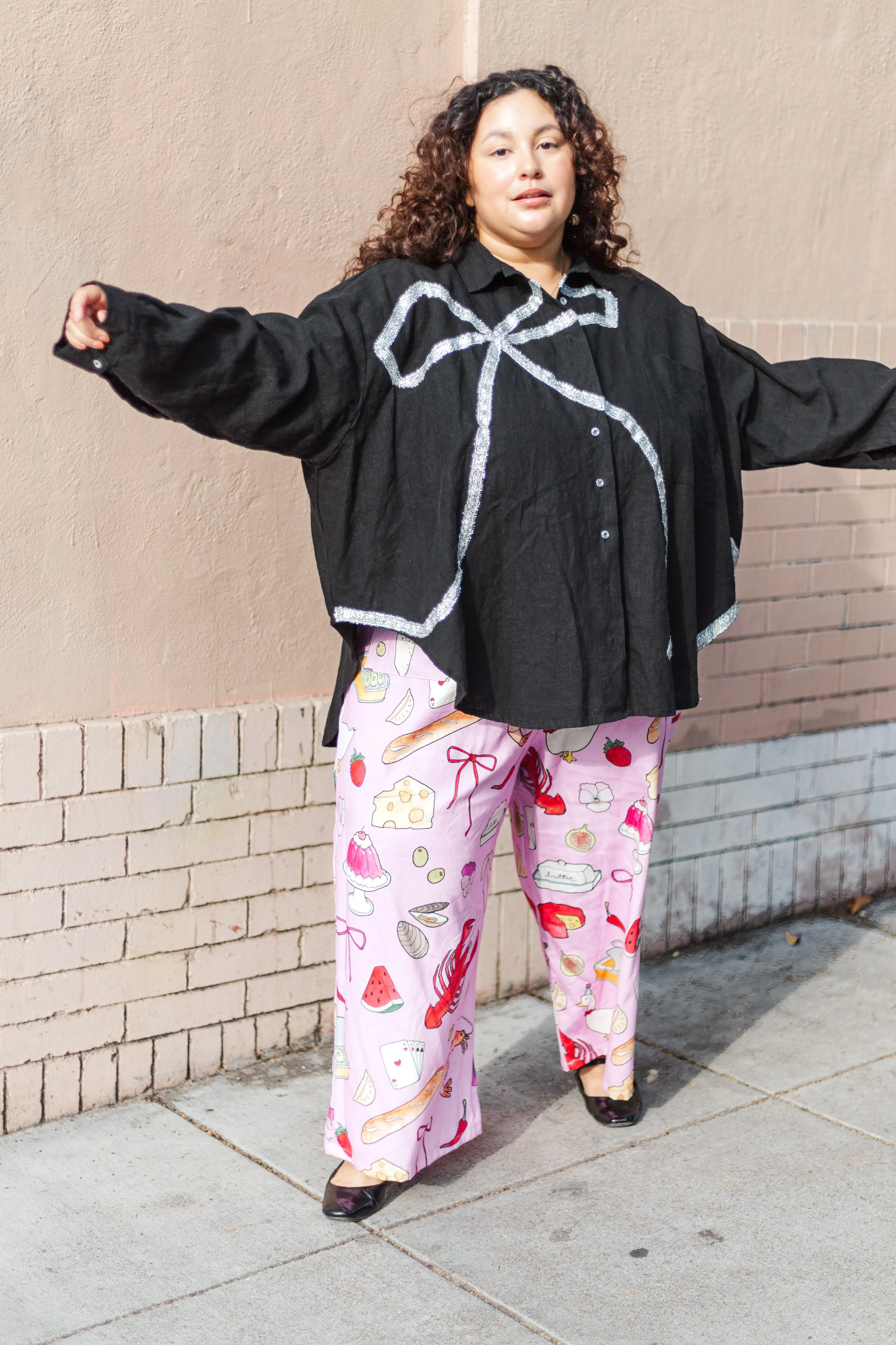 Bow Long Sleeve Top OS++ (RTS) sold by Nettle Studios product image thumbnail 2